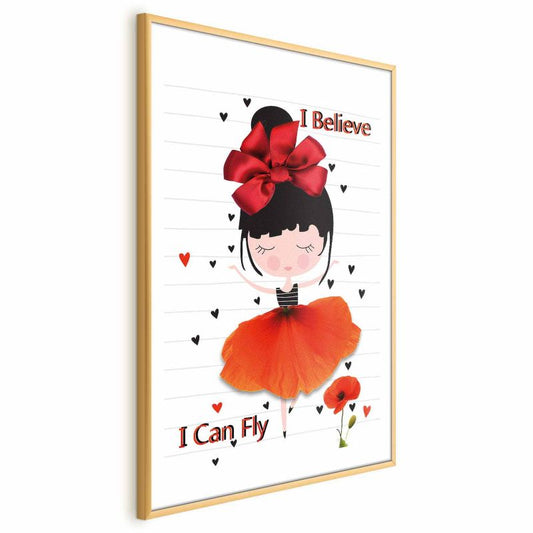 Artgeist Fly plakat 29,7 x 42 cm med guldramme, 1 stk