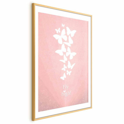 Artgeist Fly High plakat 21x30 cm med guldramme, 1 stk
