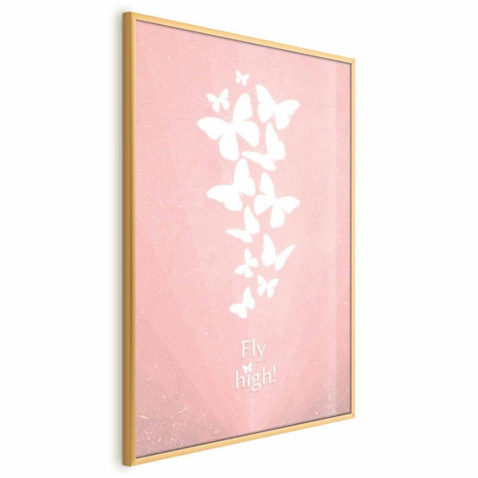 Artgeist Fly High plakat 29,7 x 42 cm med guldramme, 1 stk