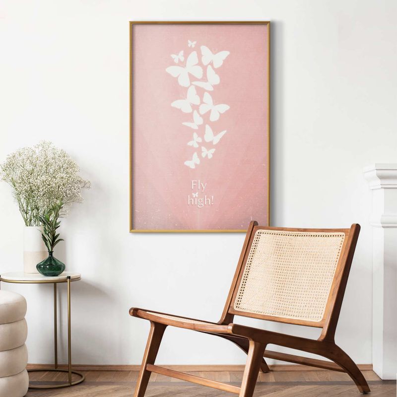 Artgeist Fly High plakat 40x60 cm med guldramme, 1 stk