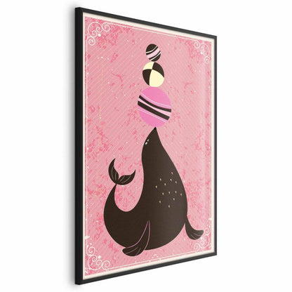 Artgeist plakat sæl 21x30 cm med sort ramme, 1 stk