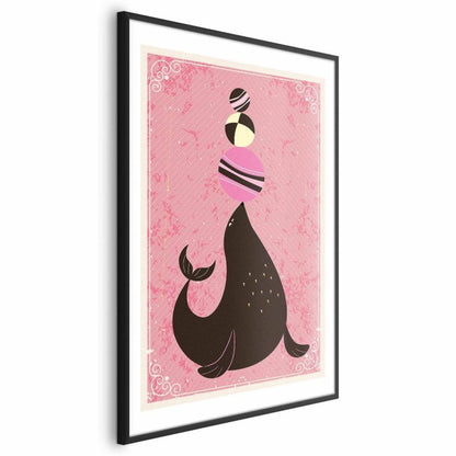 Artgeist plakat sæl 21x30 cm med sort ramme, 1 stk