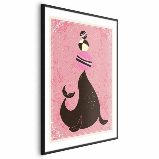 Artgeist plakat sæl 40 x 60 cm med sort ramme, 1 stk