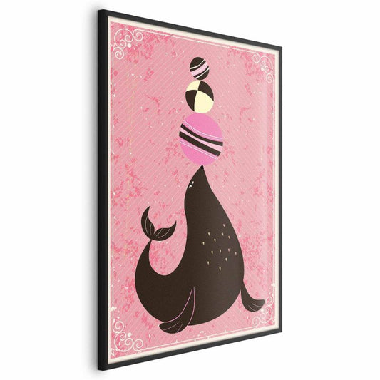 Artgeist plakat sæl i 40 x 60 cm med sort ramme, 1 stk