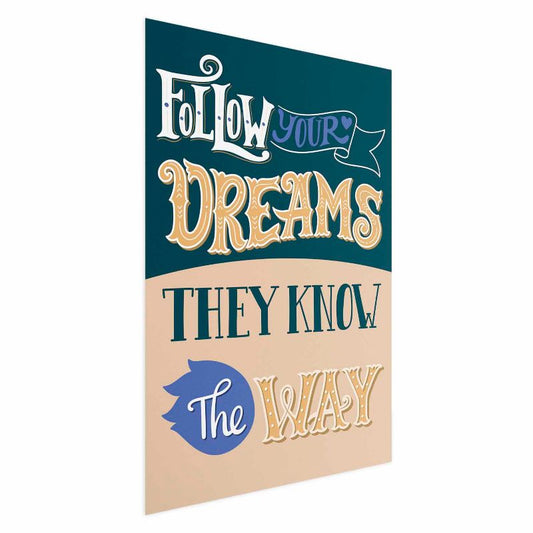 Artgeist Follow plakat 21x30 cm uden ramme, 1 stk