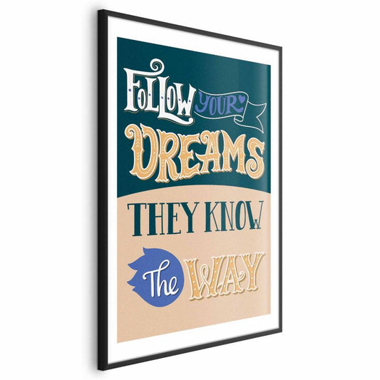 Artgeist Follow plakat 21 x 30 cm med sort ramme, 1 stk