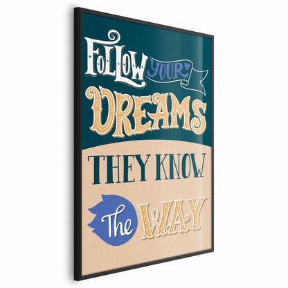 Artgeist Follow plakat 40 x 60 cm med sort ramme, 1 stk