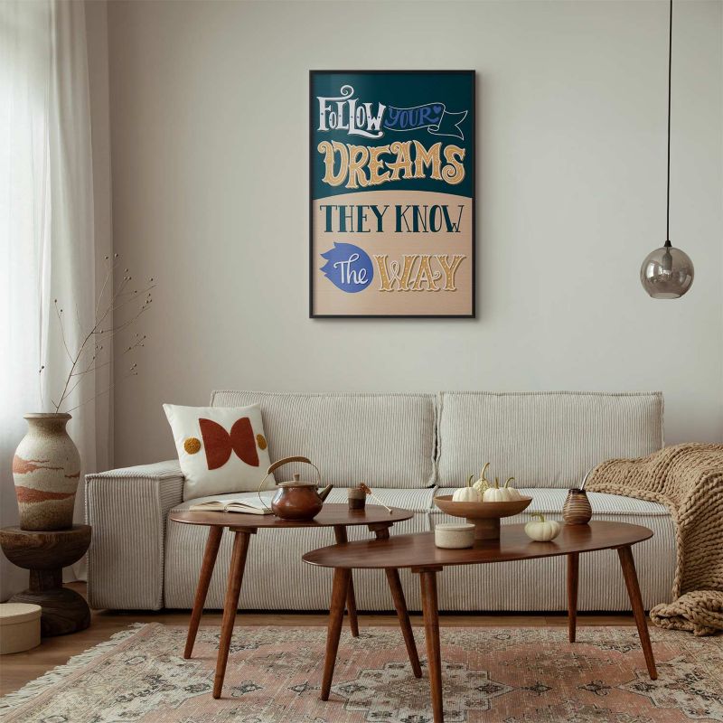 Artgeist Follow plakat 40 x 60 cm med sort ramme, 1 stk