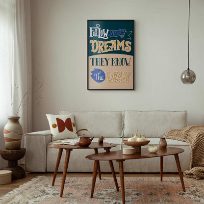 Artgeist Follow plakat 40 x 60 cm med sort ramme, 1 stk
