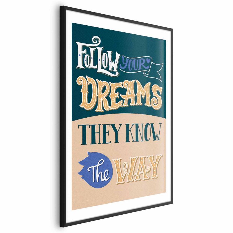 Artgeist Follow plakat 60 x 90 cm med sort ramme, 1 stk