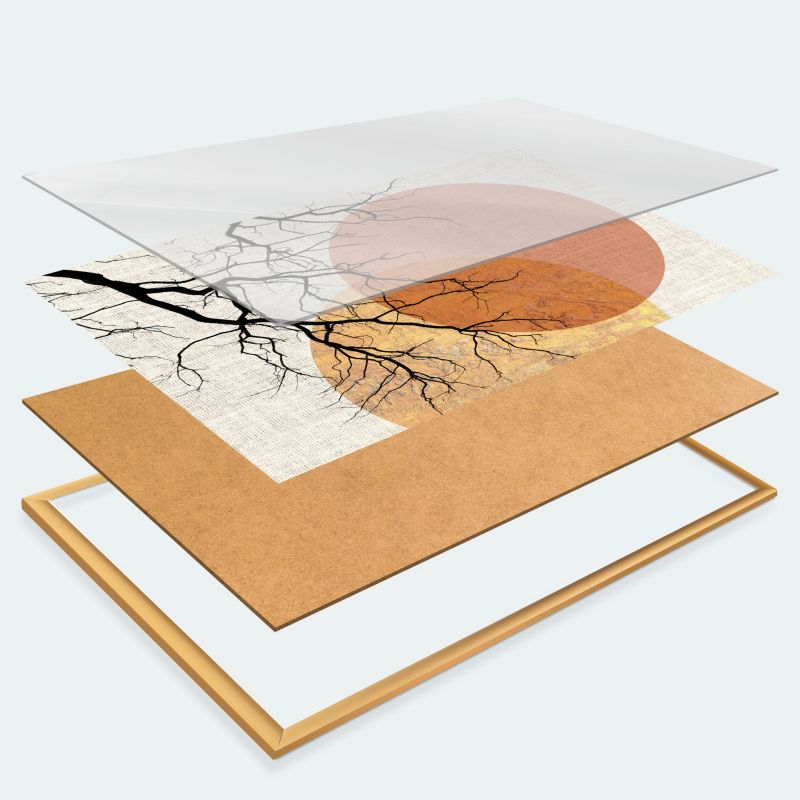 Artgeist Follow plakat 60x90 cm med guldramme, 1 stk