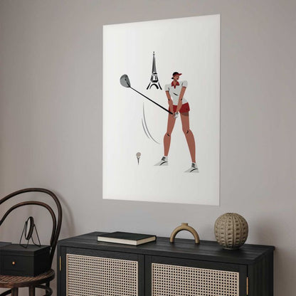 Plakat Artgeist Fransk golfspiller 29,7 x 42 cm uden ramme 1 stk