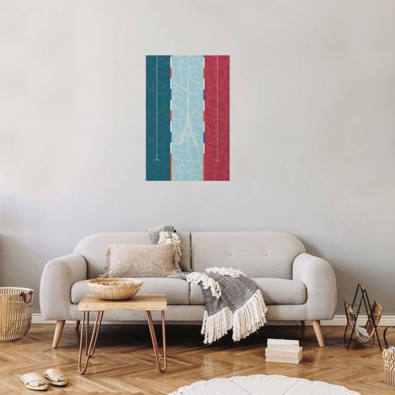 Plakat Artgeist Fransk pool 21x30 cm uden ramme, 1 stk