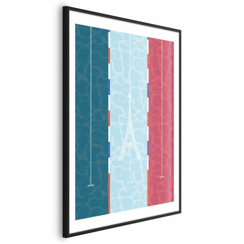 Plakat Artgeist Fransk pool 21 x 30 cm med sort ramme, 1 stk