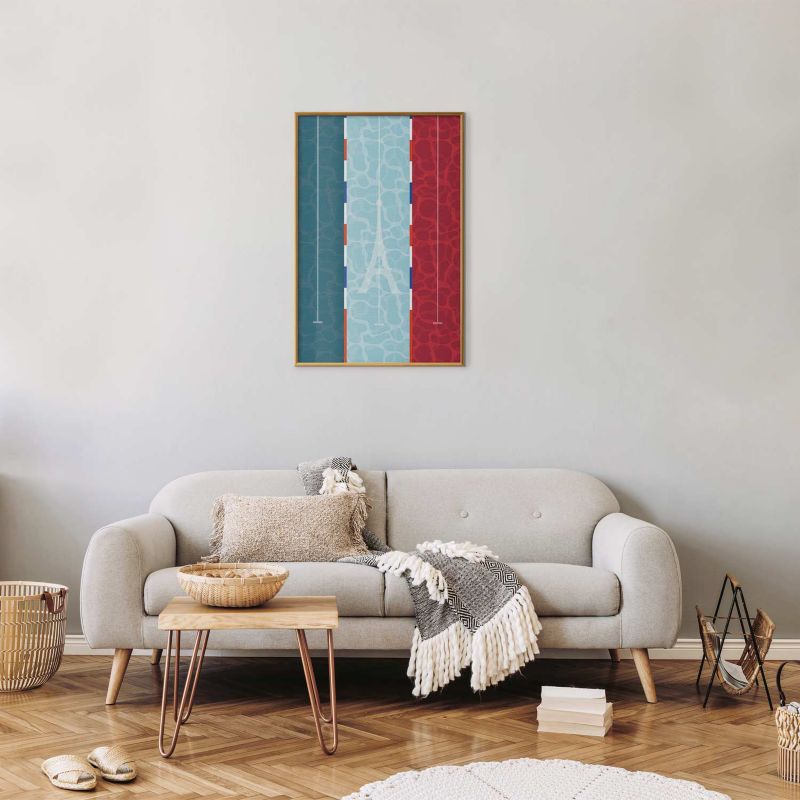 Artgeist plakat fransk pool 21x30 cm med guldramme, 1 stk