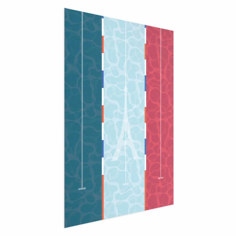 Artgeist plakat Fransk pool 29,7 x 42 cm uden ramme, 1 stk