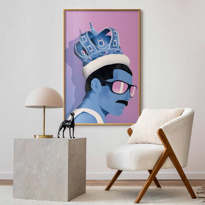 Artgeist Freddie plakat 21 x 30 cm med guldramme, 1 stk