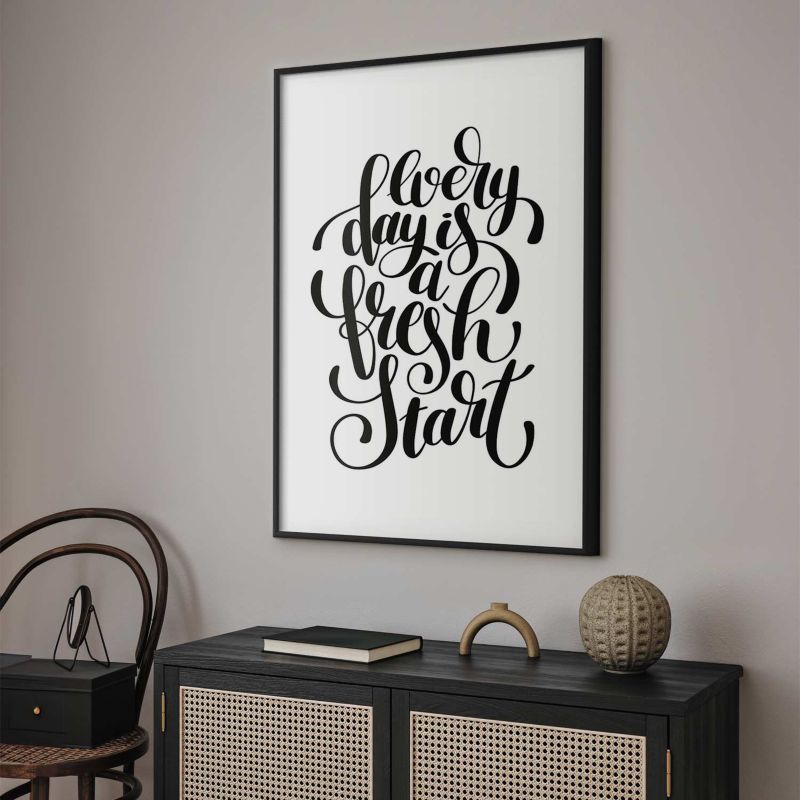 Artgeist Fresh Start plakat 21 x 30 cm med sort ramme, 1 stk