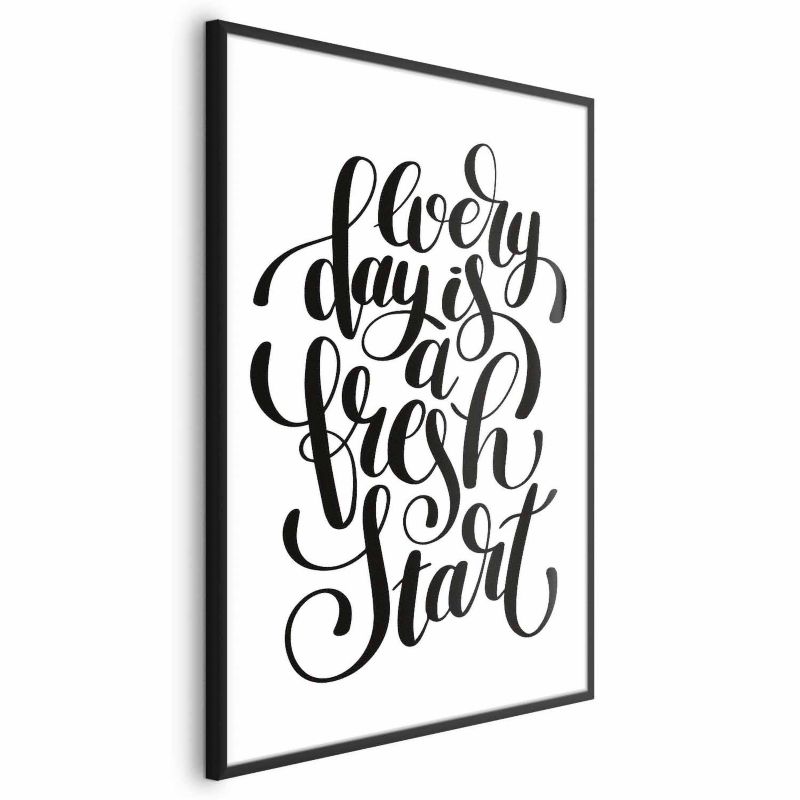 Artgeist Fresh start plakat 29,7 x 42 cm med sort ramme, 1 stk