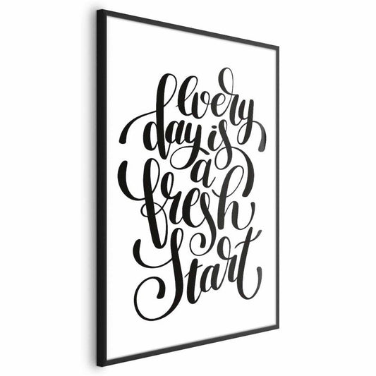 Artgeist Fresh start plakat 29,7 x 42 cm med sort ramme, 1 stk