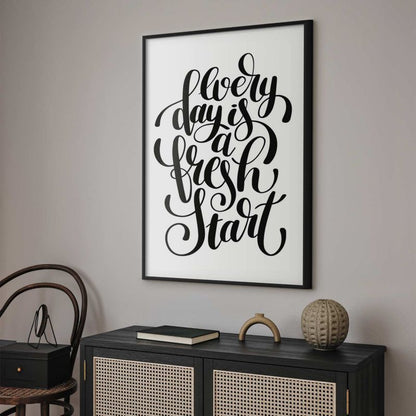 Artgeist Fresh start plakat 29,7 x 42 cm med sort ramme, 1 stk