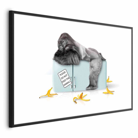 Artgeist plakat Sulten gorilla 42 x 29,7 cm med sort ramme, 1 stk