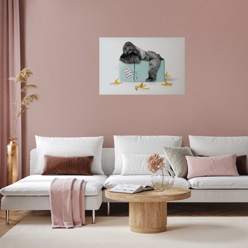 Artgeist plakat Sulten gorilla 60 x 40 cm uden ramme, 1 stk