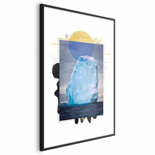 Artgeist plakat Isbjerg 21x30 cm med sort ramme, 1 stk