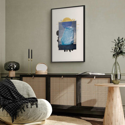 Artgeist plakat Isbjerg 29,7 x 42 cm med sort ramme, 1 stk