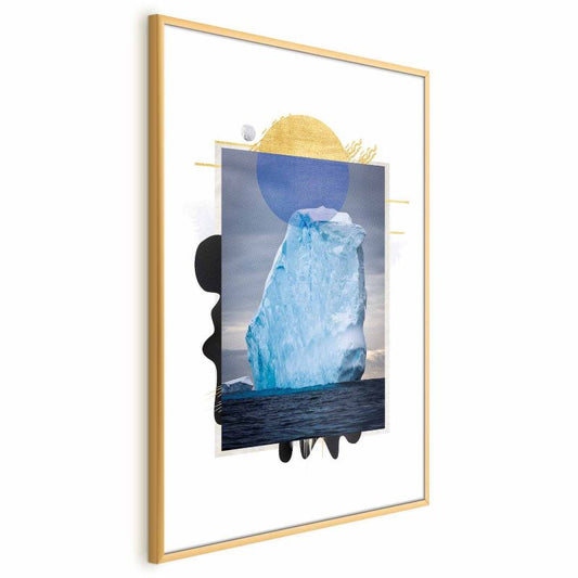 Plakat Artgeist Isbjerg 29,7x42 cm med guldramme 1 stk