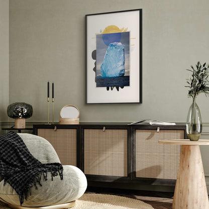 Artgeist plakat Isbjerg 60 x 90 cm med sort ramme, 1 stk