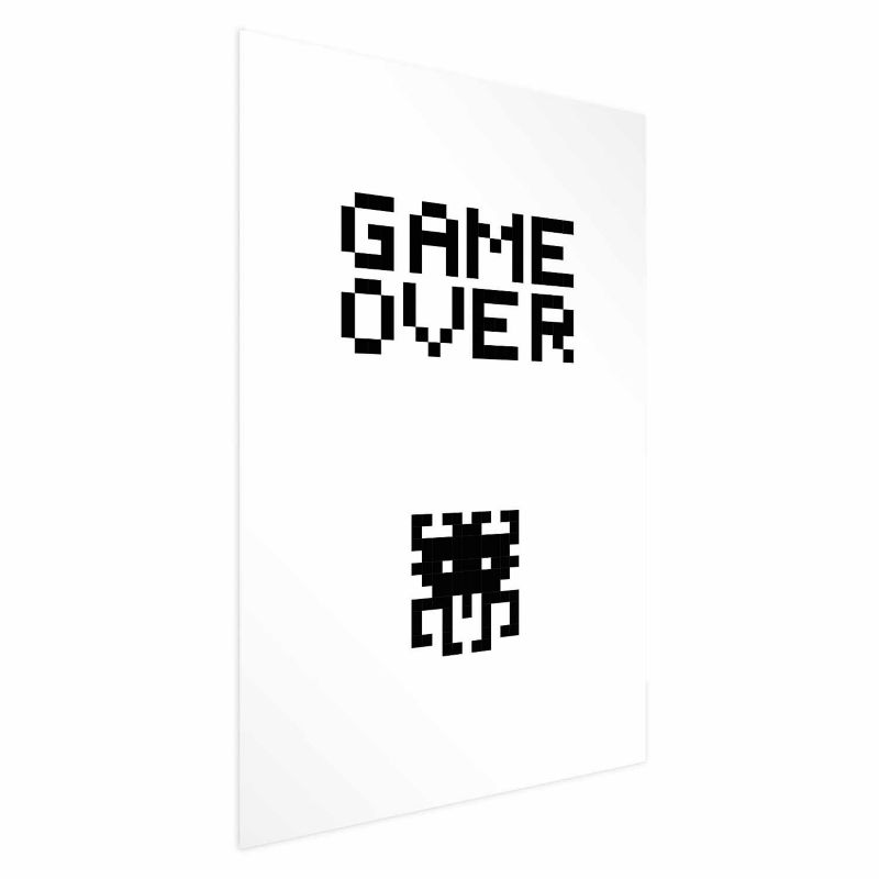 Plakat Artgeist Game over 21 x 30 cm uden ramme, 1 stk