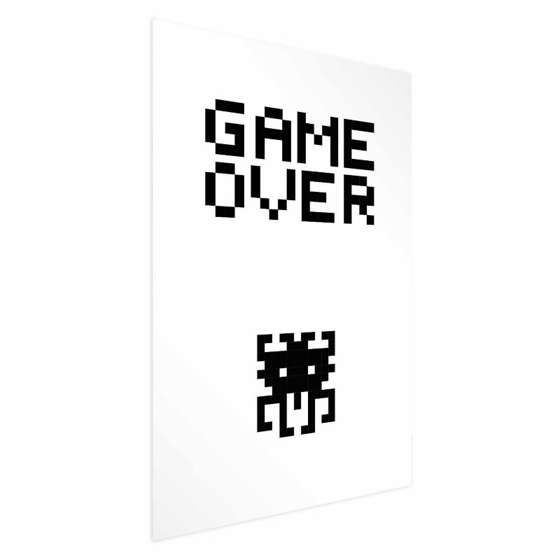 Plakat Artgeist Game over 21 x 30 cm uden ramme, 1 stk