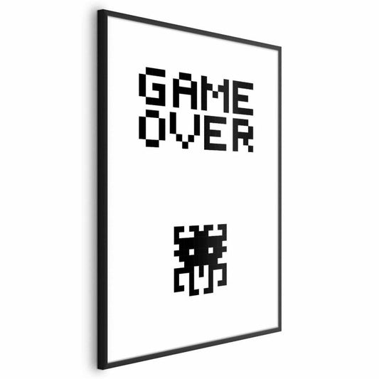 Artgeist Game Over plakat 29,7 x 42 cm med sort ramme, 1 stk