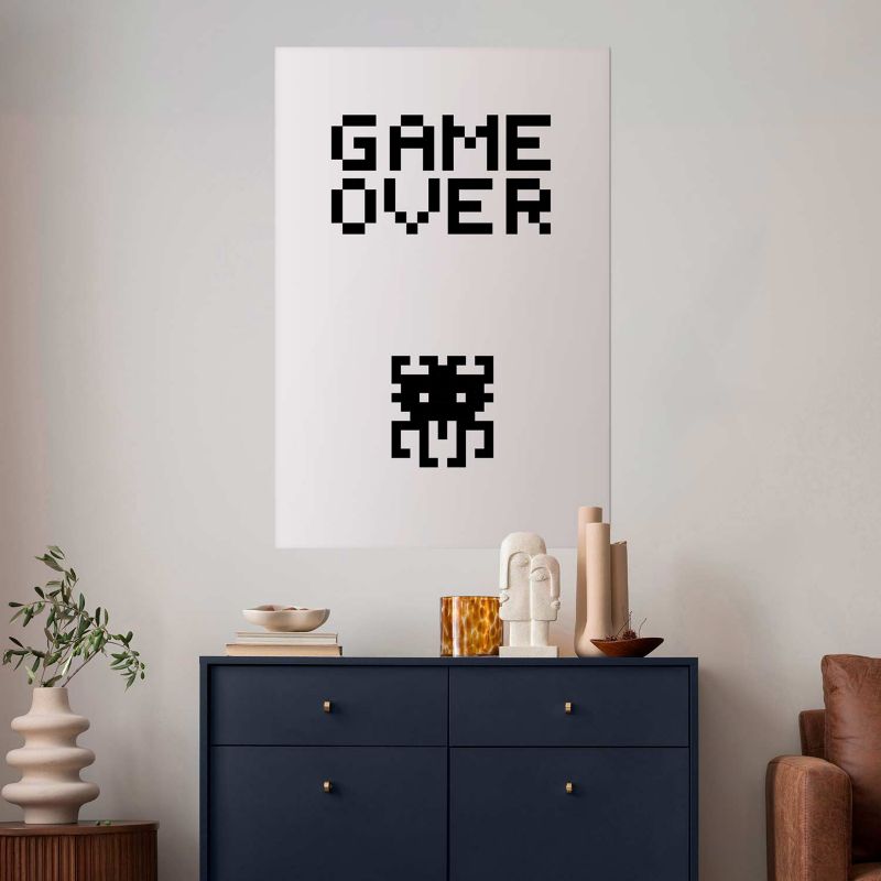 Artgeist Game over plakat 40 x 60 cm uden ramme, 1 stk