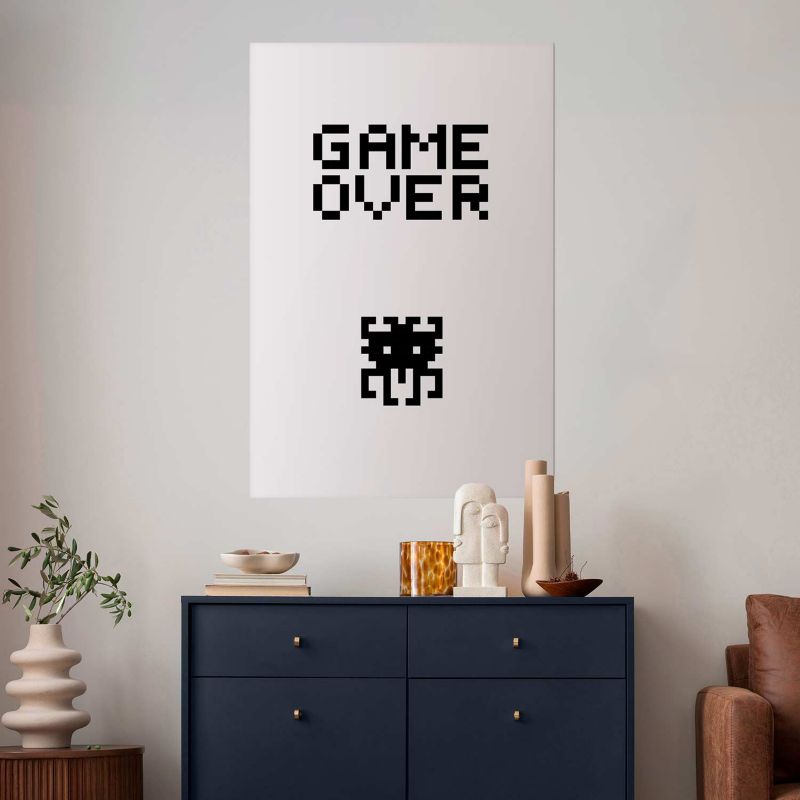 Artgeist Game over plakat 60 x 90 cm uden ramme, 1 stk