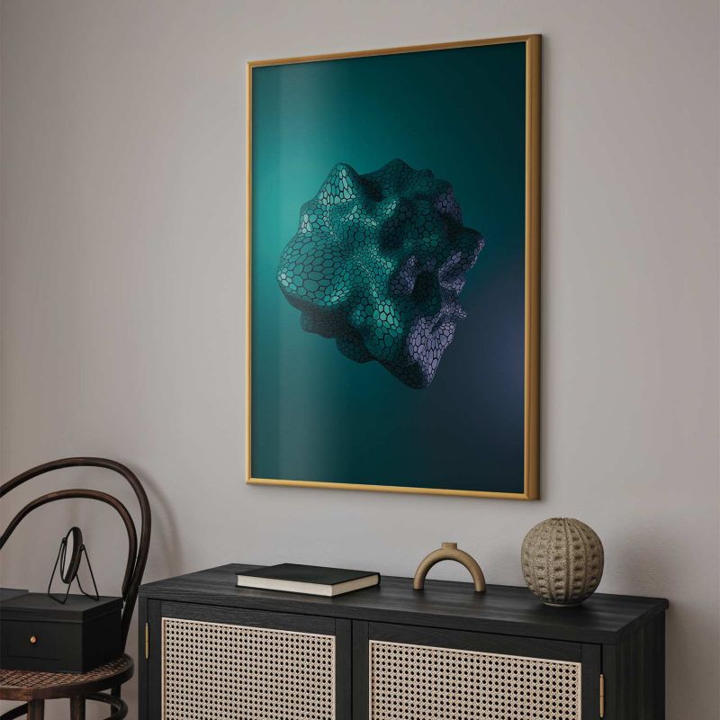 Artgeist Gamma plakat 21 x 30 cm med guldramme, 1 stk