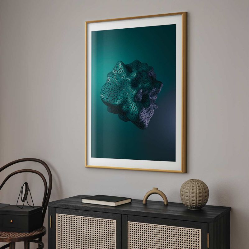 Artgeist Gamma plakat 21x30 cm med guldramme, 1 stk