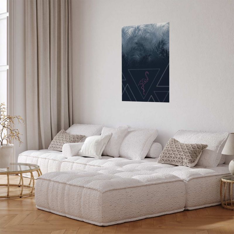 Artgeist plakat geometrisk fugl 21 x 30 cm uden ramme, 1 stk