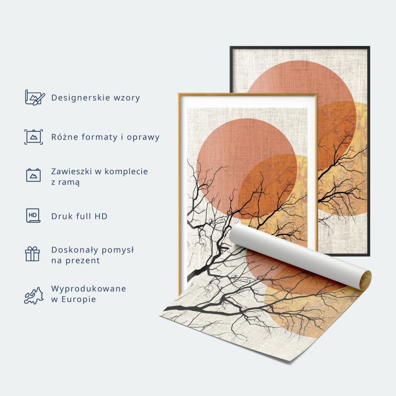 Artgeist plakat giraffer 42 x 29,7 cm med sort ramme, 1 stk