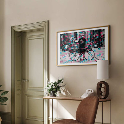 Artgeist plakat giraffer 42 x 29,7 cm med guldramme, 1 stk