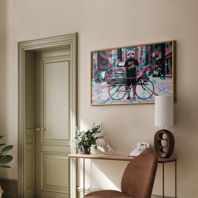 Artgeist plakat giraffer 42 x 29,7 cm med guldramme, 1 stk