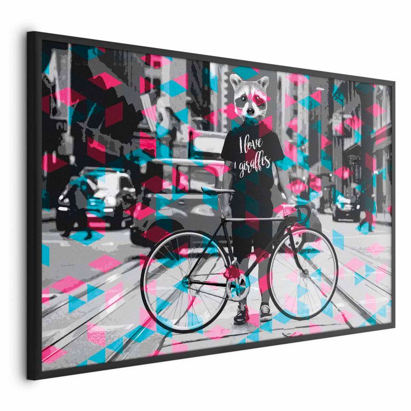 Artgeist plakat giraffer 90 x 60 cm med sort ramme, 1 stk