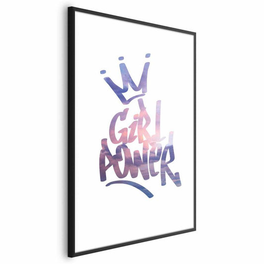 Artgeist Girl Power plakat 21x30 cm med sort ramme, 1 stk