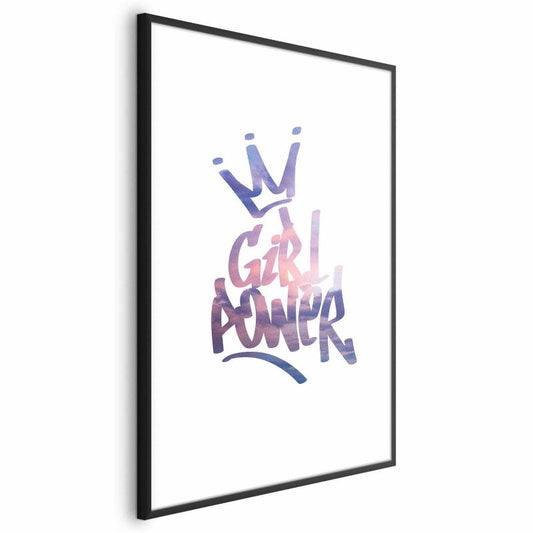 Artgeist Girl Power plakat 60x90 cm med sort ramme, 1 stk