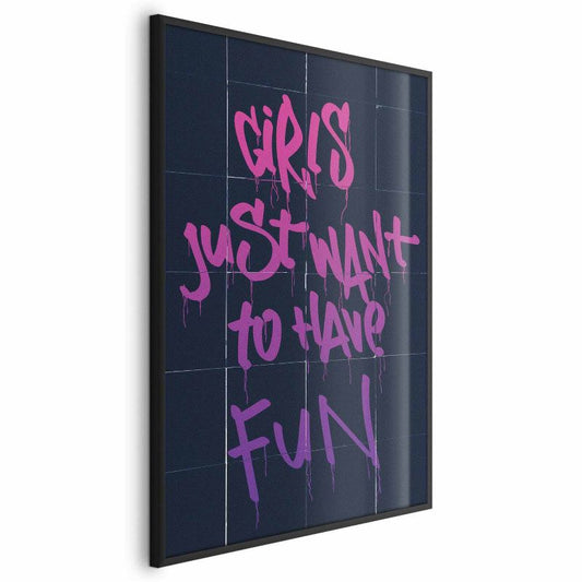 Artgeist Girls plakat 21 x 30 cm med sort ramme, 1 stk