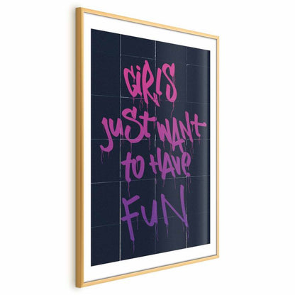 Artgeist Girls plakat 40x60 cm med guldramme, 1 stk