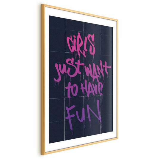 Artgeist Girls plakat 40x60 cm med guldramme, 1 stk