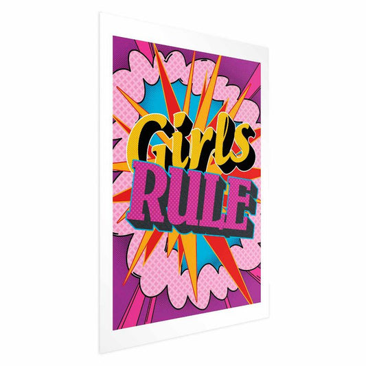 Plakat Artgeist Girls Rule 21x30 cm uden ramme, 1 stk