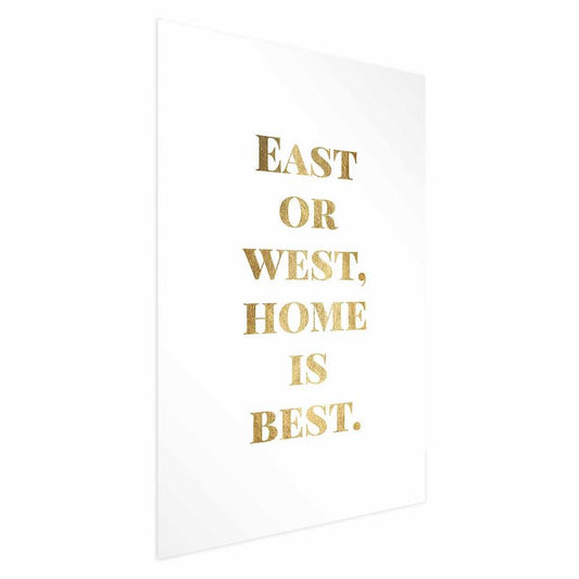 Artgeist Gold Home plakat 21x30 cm uden ramme, 1 stk